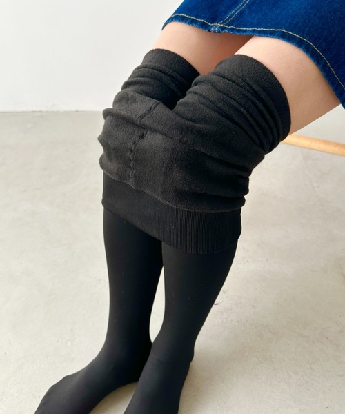 CLEA(クレア)の「裏起毛あったか着圧防寒厚手タイツ(タイツ/ストッキング・レディース・ブラック/ベージュ・FREE)」の4枚目の写真