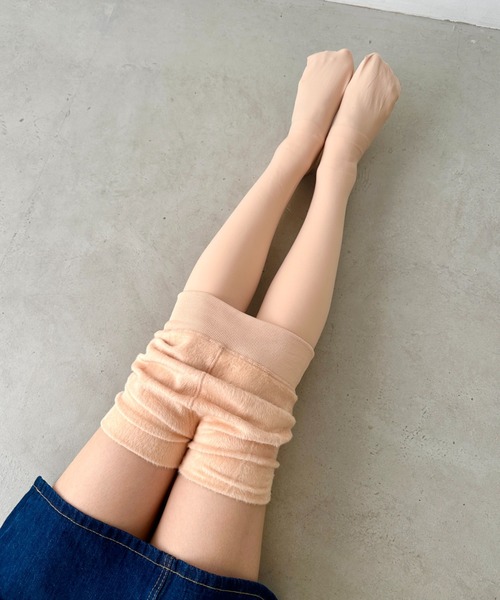 CLEA(クレア)の「裏起毛あったか着圧防寒厚手タイツ(タイツ/ストッキング・レディース・ブラック/ベージュ・FREE)」の9枚目の写真