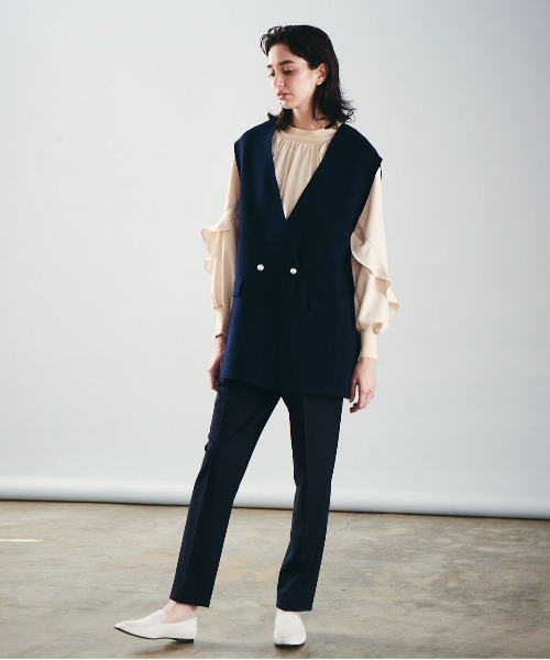 Marilyn Moon（マリリンムーン）の「ミラノリブコクーンニットベスト  