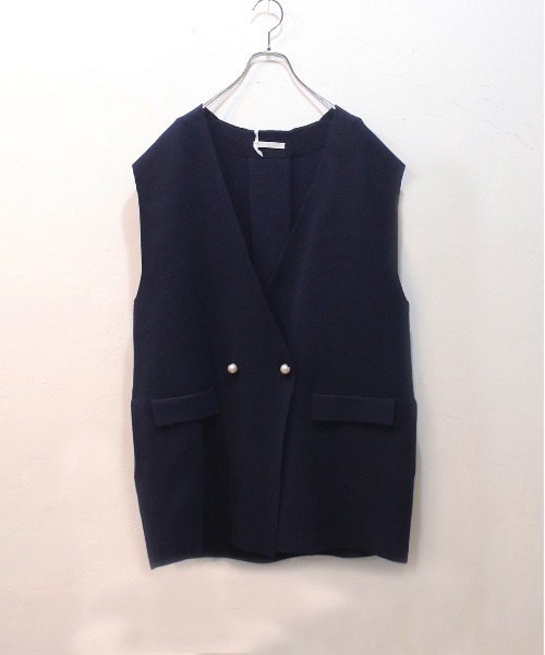 Marilyn Moon（マリリンムーン）の「ミラノリブコクーンニットベスト  