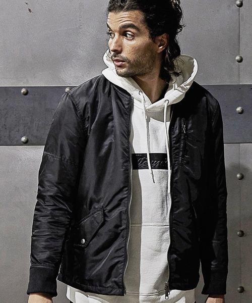 RATTLE TRAP(ラトルトラップ)の「ツイルナイロンシンサレート中綿MA1(MA-1・メンズ・ブラック/カーキ・LL/M/L)」の2枚目の写真