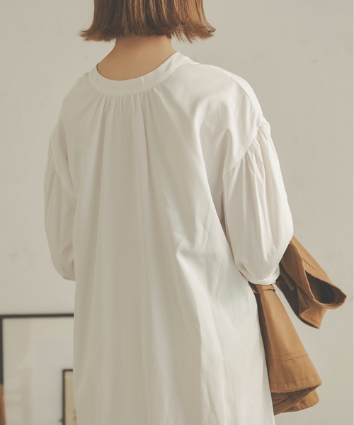 Ambre Neige(アンブルネージュ)の「【前後2WAY】レースアップボリュームワンピース/WEB/EC限定商品(ワンピース・レディース・オフホワイト/ライトブラウン/ダークブラウン・FREE)」の10枚目の写真