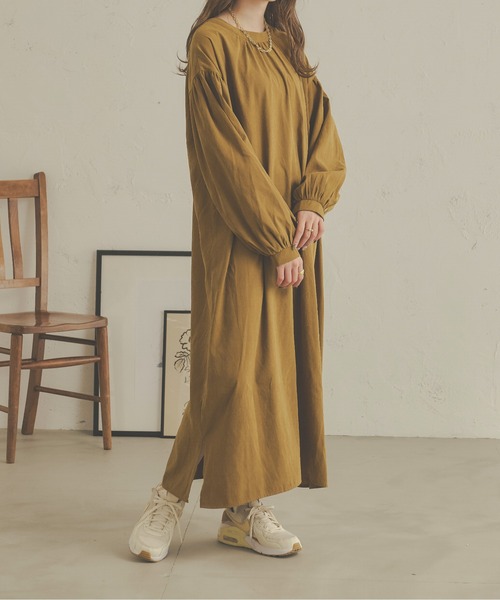 Ambre Neige(アンブルネージュ)の「【前後2WAY】レースアップボリュームワンピース/WEB/EC限定商品(ワンピース・レディース・オフホワイト/ライトブラウン/ダークブラウン・FREE)」の5枚目の写真