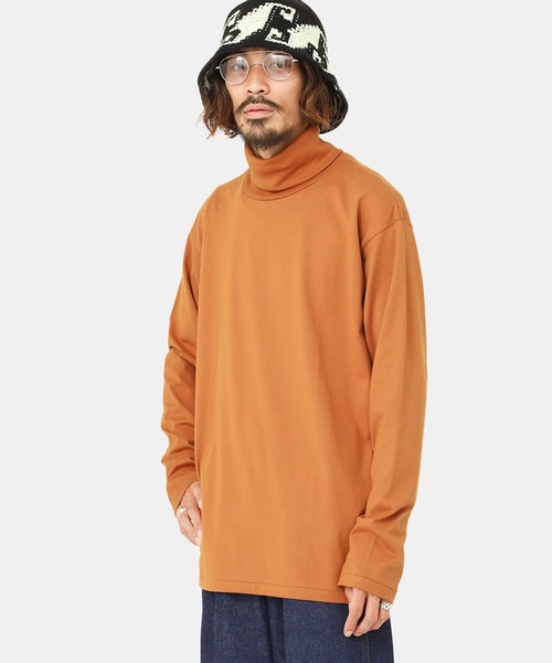PORT BY ARK（ポートバイアーク）の「【入荷禁止】PORT BY ARK / ポートバイアーク：Turtleneck LS：PO12-T001[COR]（Tシャツ/カットソー・メンズ・ブラック/グレー/オレンジ系その他・2/1）」の3枚目の写真