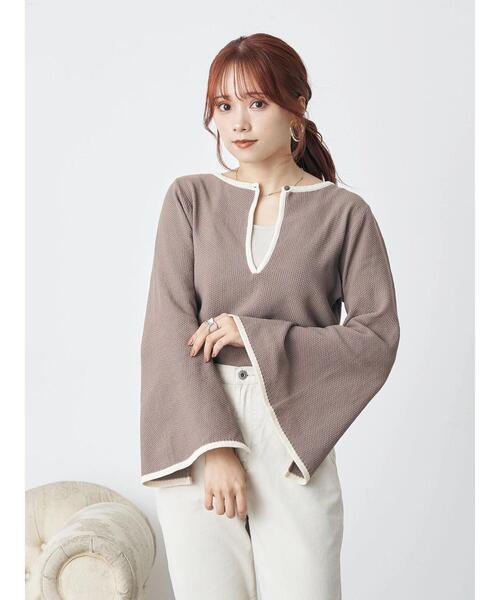 ELLIE エリー スリットニット earth music&ecology（アースミュージックアンドエコロジー）の