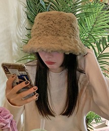 Jewelobe（ジュエローブ）の「フェイクファーバケットハット（ハット）」