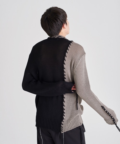 ディスカバードBRANKET STITCH WOOL SWEATER BLACK DISCOVERED（ディスカバード）の「DISCOVERED / ディスカバード
