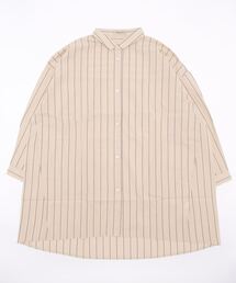 Samansa Mos2 | 変形ストライプシャツチュニック(チュニック)