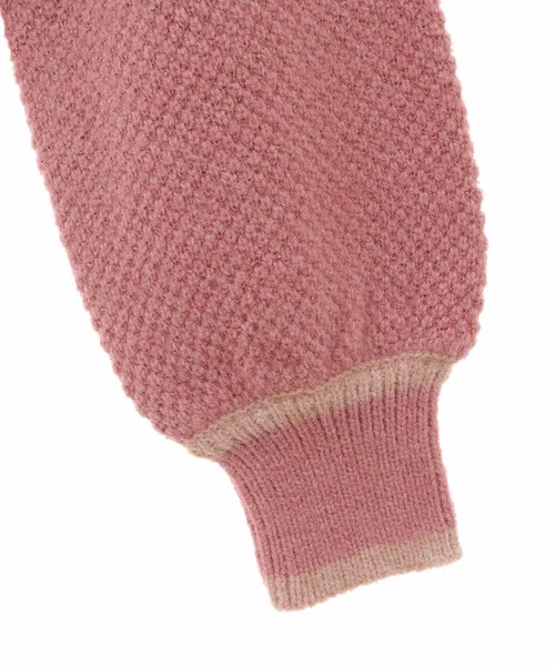 31 Sons de mode（トランテアン　ソン　ドゥ　モード）の「ツイーディーニットカーデセットアップ（ワンピース・レディース・ネイビー/ピンク/オフホワイト・36）」の15枚目の写真