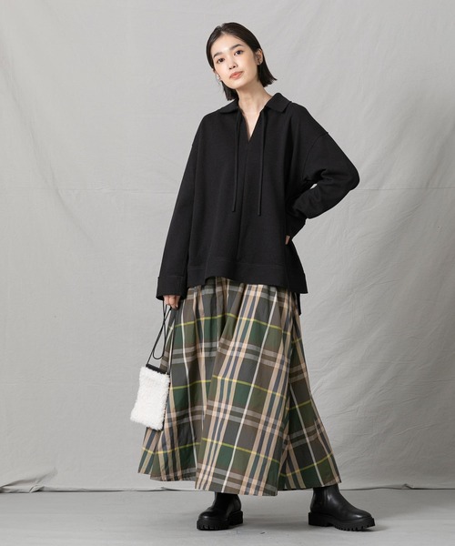 Acuta（アクータ）の「ブークレスキッパープルオーバー（Tシャツ/カットソー・レディース・ブラック・FREE）」の2枚目の写真