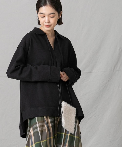 Acuta（アクータ）の「ブークレスキッパープルオーバー（Tシャツ/カットソー・レディース・ブラック・FREE）」の7枚目の写真