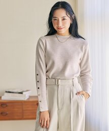 OPAQUE.CLIP | 【C】ボタン使いデザインニット(ニット/セーター)