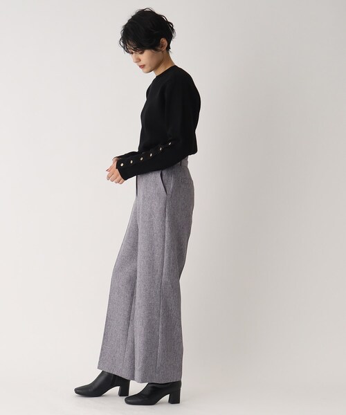 OPAQUE.CLIP(オペークドットクリップ)の「◆【C】ボタン使いデザインニット(ニット/セーター・レディース・アイボリー/ブラック/ライトパープル/レッド系1・40/38/36)」の17枚目の写真