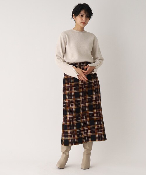 OPAQUE.CLIP(オペークドットクリップ)の「◆【C】ボタン使いデザインニット(ニット/セーター・レディース・アイボリー/ブラック/ライトパープル/レッド系1・40/38/36)」の21枚目の写真