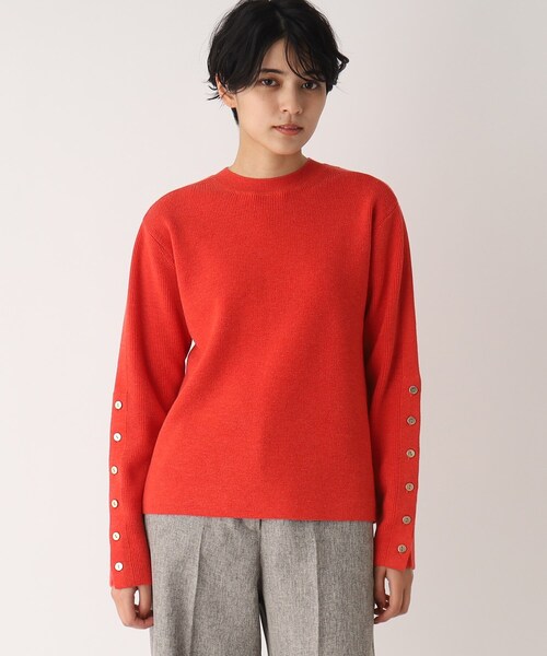 OPAQUE.CLIP(オペークドットクリップ)の「◆【C】ボタン使いデザインニット(ニット/セーター・レディース・アイボリー/ブラック/ライトパープル/レッド系1・40/38/36)」の13枚目の写真