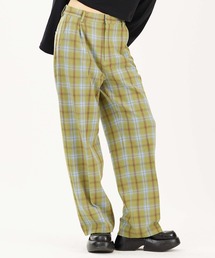 X-girl | PLAID STRAIGHT LEG PANTS(その他パンツ)