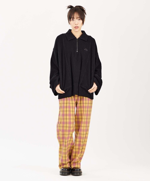 X-girl（エックスガール）の「PLAID STRAIGHT LEG PANTS（その他パンツ・レディース・ホワイト/グリーン/イエロー・XS/S/M）」の20枚目の写真