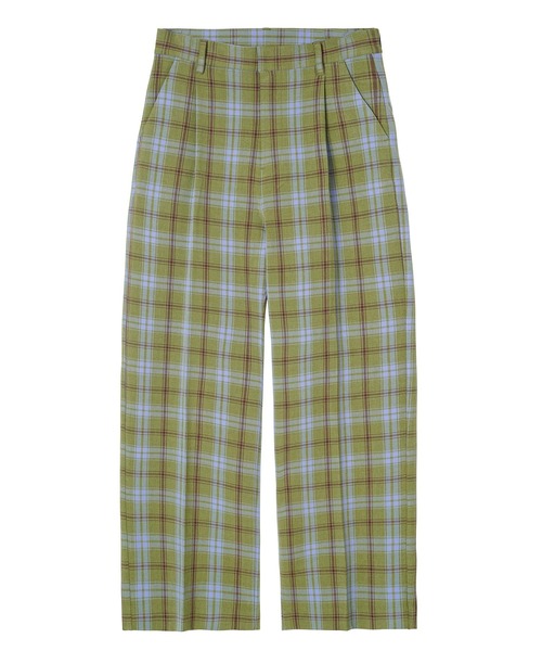 X-girl（エックスガール）の「PLAID STRAIGHT LEG PANTS（その他パンツ・レディース・ホワイト/グリーン/イエロー・XS/S/M）」の22枚目の写真
