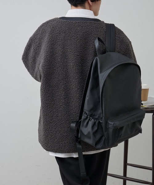 COLONY 2139（コロニートゥーワンスリーナイン）の「ボアノーカラージャケット（ノーカラージャケット・メンズ・ブラック/チャコールグレー・MEDIUM/LARGE）」の12枚目の写真