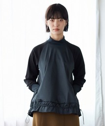 LANVIN en Bleu | タフタコンビドロストフレアカットソー(Tシャツ/カットソー)
