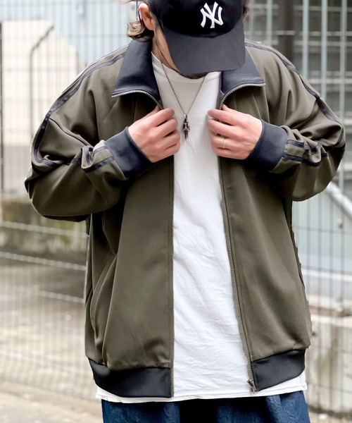 チャンピオン★90s 日本製 刺繍ロゴ 切替 セットアップ ジャージ L相当 90s Champion products チャンピオンプロダクツ 刺繍ロゴ