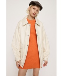 SLY | FAUX LEATHER OVERSIZE BZ フォックスレザー オーバーサイズ ブルゾン ビッグサイズ フェイクレザージャケット(ブルゾン)