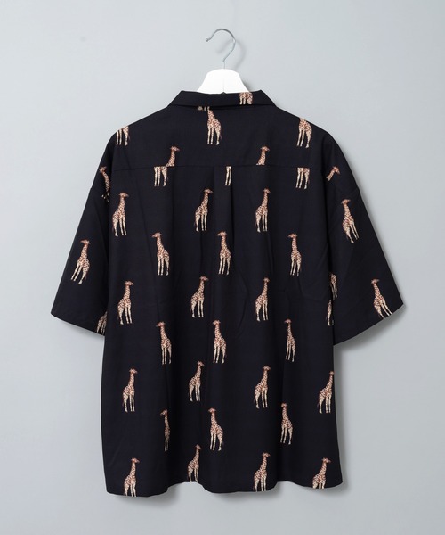 ADPOSION(アドポーション)の「【Revo.】アニマル柄半袖シャツ(シャツ/ブラウス・メンズ・グリーン/ネイビー/ブラック/マルチ/グレー・MEDIUM/LARGE)」の15枚目の写真