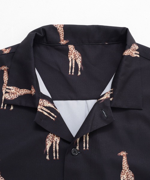 ADPOSION(アドポーション)の「【Revo.】アニマル柄半袖シャツ(シャツ/ブラウス・メンズ・グリーン/ネイビー/ブラック/マルチ/グレー・MEDIUM/LARGE)」の18枚目の写真