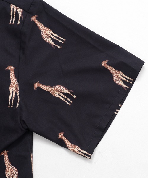 ADPOSION(アドポーション)の「【Revo.】アニマル柄半袖シャツ(シャツ/ブラウス・メンズ・グリーン/ネイビー/ブラック/マルチ/グレー・MEDIUM/LARGE)」の19枚目の写真
