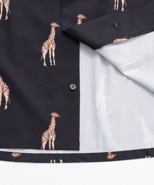 ADPOSION(アドポーション)の「【Revo.】アニマル柄半袖シャツ(シャツ/ブラウス・メンズ・グリーン/ネイビー/ブラック/マルチ/グレー・MEDIUM/LARGE)」の20枚目の写真