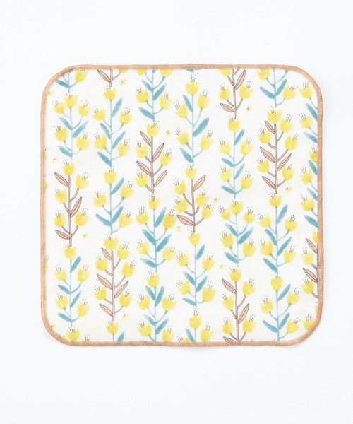 COCO WALK（ココウォーク）の「COCO WALK: 大人のミニハンカチ(ベルフラワー)（ハンカチ/ハンドタオル・レディース・ピンク/イエロー・FREE）」の2枚目の写真