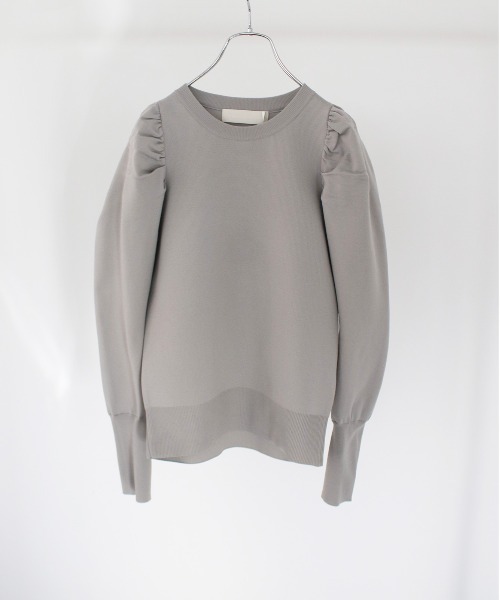 Marilyn Moon（マリリンムーン）の「カウルスリーヴポリエステルニット（ニット/セーター・レディース・ミント/ライトグリーン/オフホワイト/シャーベット・FREE）」の3枚目の写真