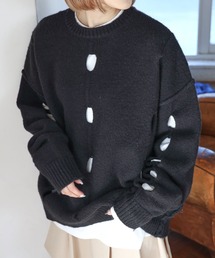 PBLIM | PAGEBOYLIM/カットアウトルーズニット(ニット/セーター)