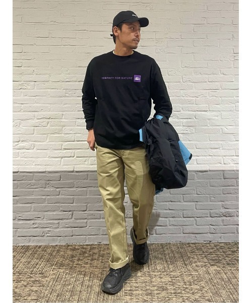 CAMP7(キャンプセブン)の「【CAMP7】バックプリントロンT(Tシャツ/カットソー・メンズ・ブラック/ケリー/ライトグレー/ホワイト・S/M/L/XL)」の5枚目の写真