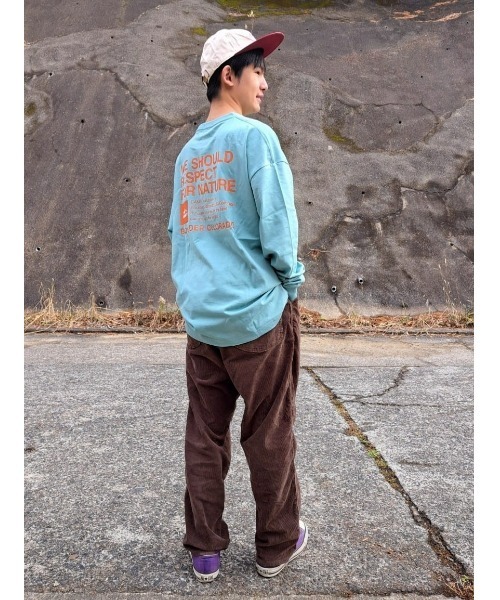 CAMP7(キャンプセブン)の「【CAMP7】バックプリントロンT(Tシャツ/カットソー・メンズ・ブラック/ケリー/ライトグレー/ホワイト・S/M/L/XL)」の14枚目の写真