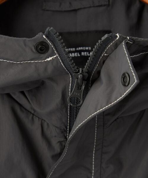 green label relaxing（グリーンレーベルリラクシング）の「TJ シースルー マウンテンパーカー 140-160cm -撥水-（マウンテンパーカー・キッズ・オフホワイト/ダークグレー・M(140-150cm)/L(160cm)）」の9枚目の写真