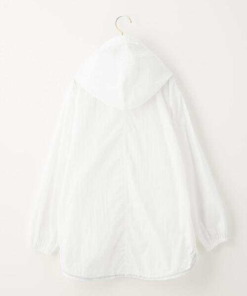 green label relaxing（グリーンレーベルリラクシング）の「TJ シースルー マウンテンパーカー 140-160cm -撥水-（マウンテンパーカー・キッズ・オフホワイト/ダークグレー・M(140-150cm)/L(160cm)）」の13枚目の写真