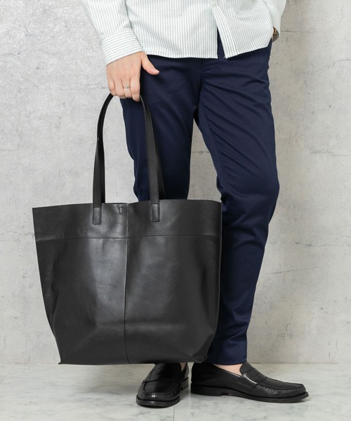 RODE SKO（ロデスコ）の「レザートートバッグ（トートバッグ・メンズ・ブラック/グレー系その他・ONE）」の2枚目の写真