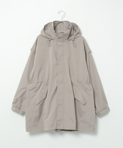 notch.（ノッチ）の「袖取り外し2WAYモッズコート（モッズコート・レディース・ベージュ/ブラック/オフホワイト・M）」の11枚目の写真