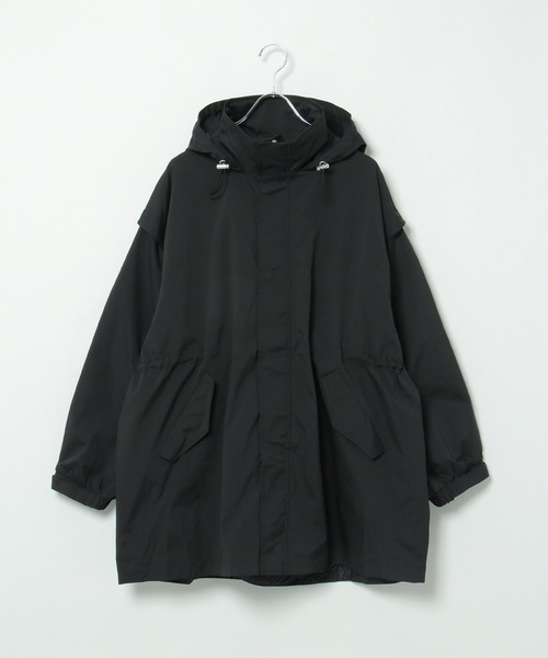 notch.（ノッチ）の「袖取り外し2WAYモッズコート（モッズコート・レディース・ベージュ/ブラック/オフホワイト・M）」の13枚目の写真