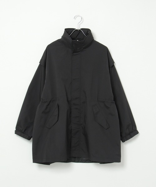 notch.（ノッチ）の「袖取り外し2WAYモッズコート（モッズコート・レディース・ベージュ/ブラック/オフホワイト・M）」の8枚目の写真