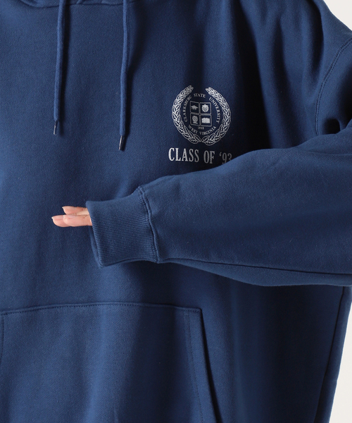 GOOD ROCK SPEED（グッドロックスピード）の「【GOOD ROCK SPEED/グッドロックスピード】別注オリジナルカレッジフーディ（パーカー・レディース・ベージュ/ネイビー/グリーン・MEDIUM）」の8枚目の写真