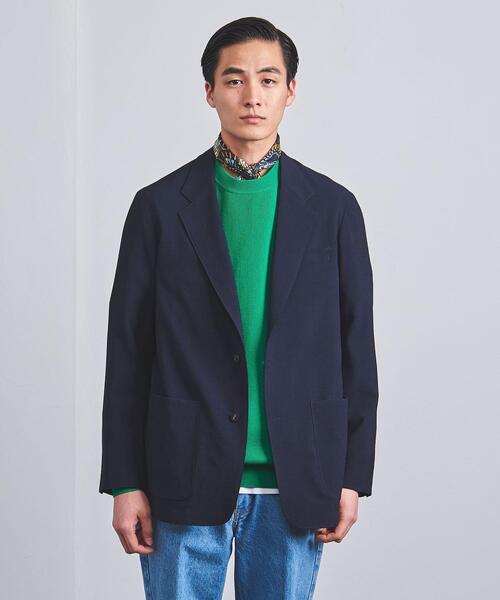 ★Toshi様 ユナイテッドアローズ 超高級 秋冬 テーラードジャケット アクティブ フランネル ジャージ シングル2ボタン テーラード