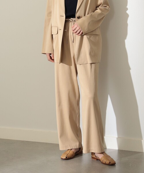 Demi-Luxe BEAMS(デミルクス ビームス)の「Demi-Luxe BEAMS / フィブリル イージーパンツ(その他パンツ・レディース・ブラック/ベージュ・36/38)」の1枚目の写真