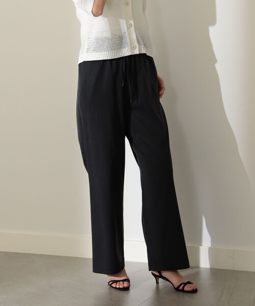 Demi-Luxe BEAMS(デミルクス ビームス)の「Demi-Luxe BEAMS / フィブリル イージーパンツ(その他パンツ・レディース・ブラック/ベージュ・36/38)」の2枚目の写真