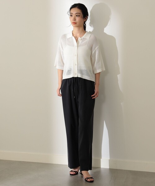 Demi-Luxe BEAMS(デミルクス ビームス)の「Demi-Luxe BEAMS / フィブリル イージーパンツ(その他パンツ・レディース・ブラック/ベージュ・36/38)」の3枚目の写真