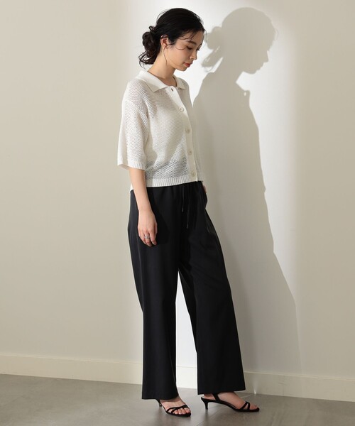 Demi-Luxe BEAMS(デミルクス ビームス)の「Demi-Luxe BEAMS / フィブリル イージーパンツ(その他パンツ・レディース・ブラック/ベージュ・36/38)」の17枚目の写真