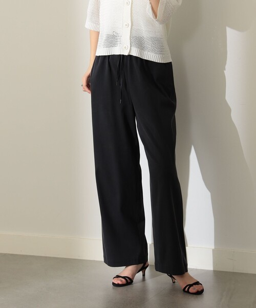 Demi-Luxe BEAMS(デミルクス ビームス)の「Demi-Luxe BEAMS / フィブリル イージーパンツ(その他パンツ・レディース・ブラック/ベージュ・36/38)」の11枚目の写真