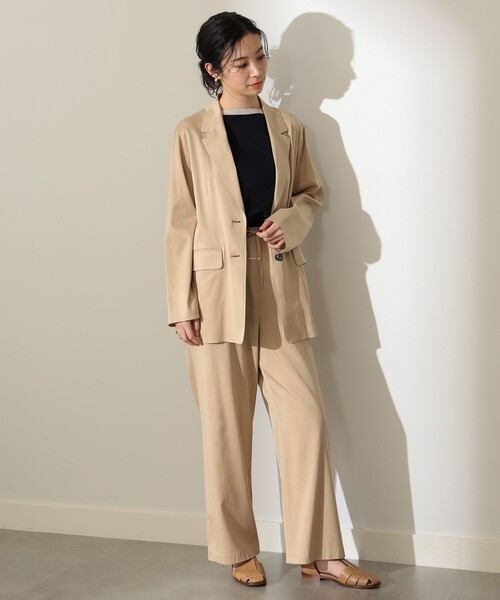 Demi-Luxe BEAMS(デミルクス ビームス)の「Demi-Luxe BEAMS / フィブリル イージーパンツ(その他パンツ・レディース・ブラック/ベージュ・36/38)」の20枚目の写真