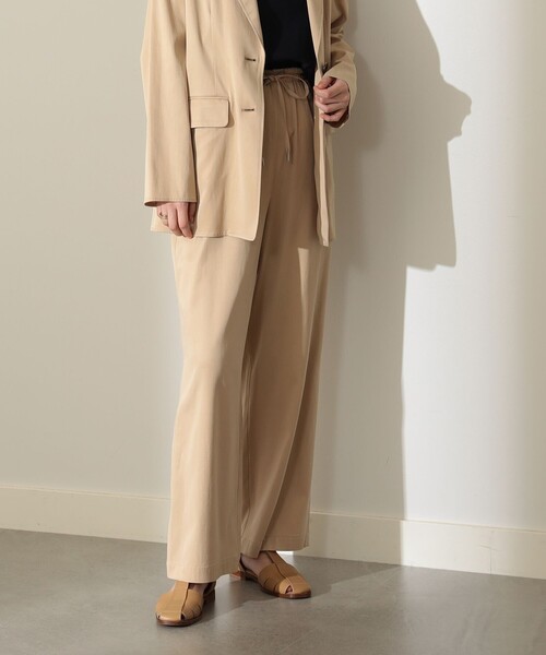 Demi-Luxe BEAMS(デミルクス ビームス)の「Demi-Luxe BEAMS / フィブリル イージーパンツ(その他パンツ・レディース・ブラック/ベージュ・36/38)」の16枚目の写真